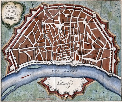 Ein Plan der Stadt Köln von Unbekannt