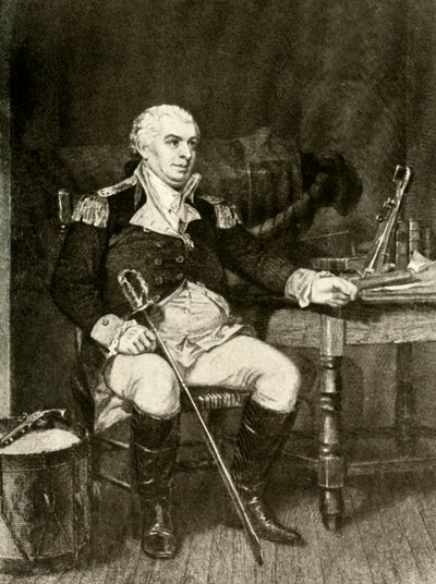 Ein Porträt von Commodore Barry von der United States Navy, um 1780, 1937 von Unbekannt