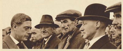 Ein Gespräch mit Ex-Soldaten, Südwales, 1936 von Unbekannt