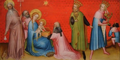 Anbetung der Heiligen Drei Könige mit dem Heiligen Antonius Abt von Unbekannt