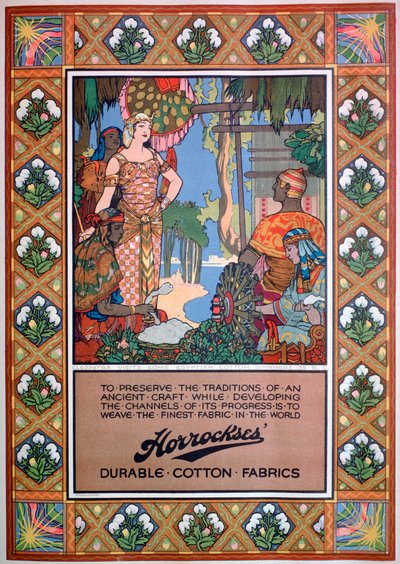 Werbung für Horrockses-Stoffe, 1920 von Unbekannt