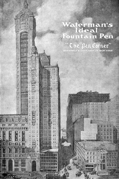 Werbung für Watermans Ideal Füllfederhalter, 1908-1909 von Unbekannt