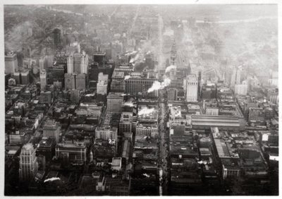 Luftaufnahme von Philadelphia, Pennsylvania, USA, von einem Zeppelin, 1928, 1933 von Unbekannt
