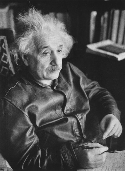 Albert Einstein, deutsch-schweizerisch-amerikanischer Mathematiker und Physiker von Unbekannt