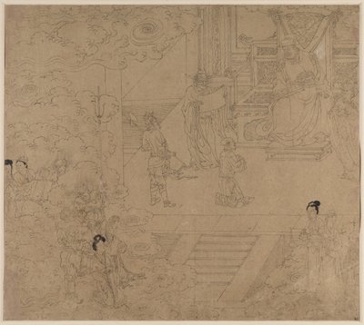 Album mit daoistischen und buddhistischen Themen: Könige der Hölle: Blatt 32, 1200er Jahre von Unbekannt