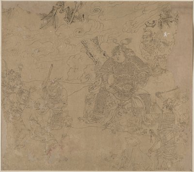 Album mit daoistischen und buddhistischen Themen: Suche den Berg: Blatt 41, 1200er von Unbekannt