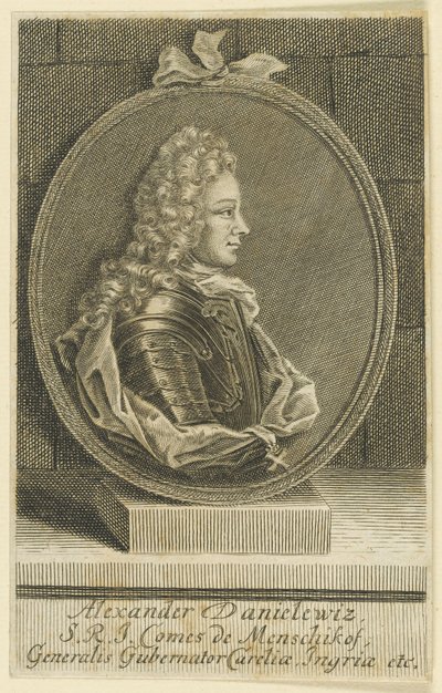 Alexander Danilovich Menshikov, Generalissimus, Prinz des Heiligen Römischen Reiches von Unbekannt