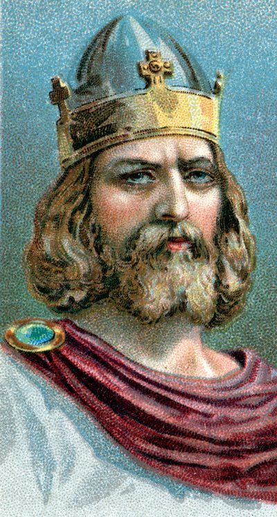 Alfred der Große 849-899, angelsächsischer König von Wessex ab 871, ca. 1920 von Unbekannt