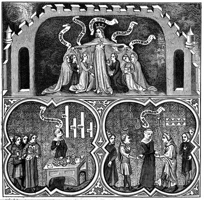Allegorie der Gerechtigkeit, aus Aristoteles