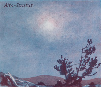 Alto-Stratus - Ein Dutzend der wichtigsten Wolkenformen am Himmel von Unbekannt