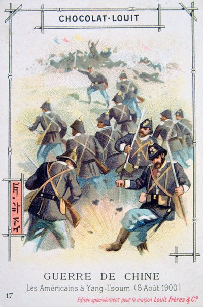Amerikanische Armee in Yang-Tsoum, China, Boxeraufstand, 6. August 1900 von Unbekannt