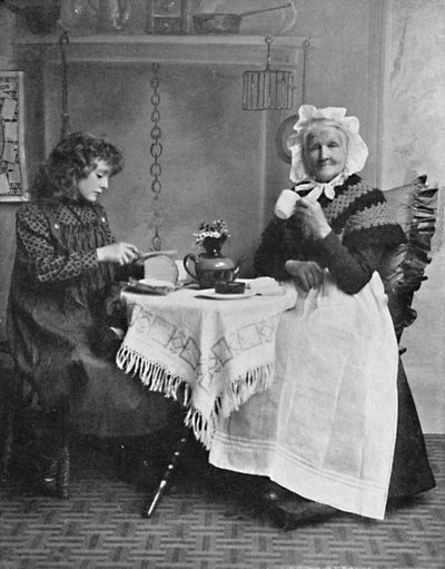Eine englische Hüttenszene, 1912 von Unbekannt