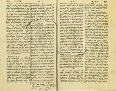 Ein Bericht über Claude Marin Saugrain, Onkel von Antoine Saugrain, 15. Februar 1735 von Unbekannt