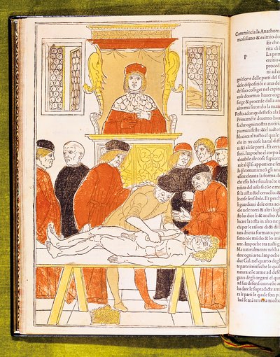 Anatomievorlesung in Padua, Italien, 1483 von Unbekannt