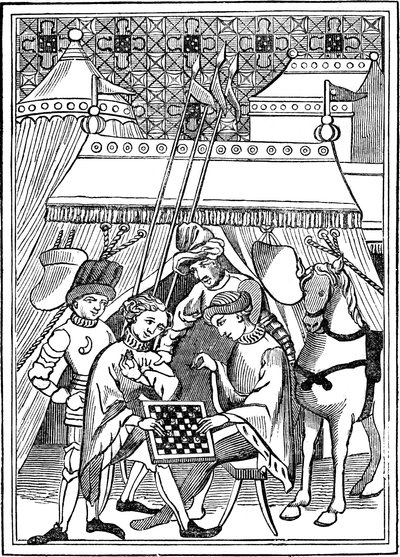 Altes Schachspiel, 14. Jahrhundert, 1833 von Unbekannt