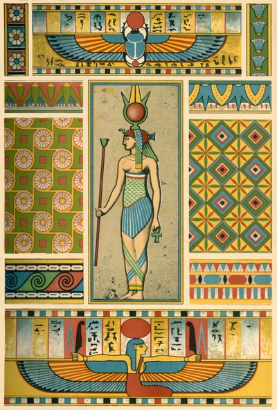 Altägyptische Dekoration, 1898 von Unbekannt