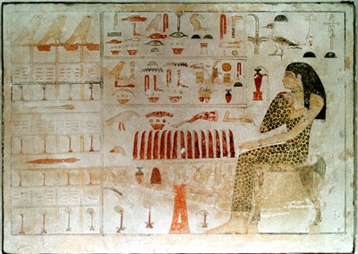 Alte ägyptische Stele mit Hieroglyphen von Unbekannt