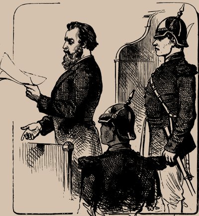 Andrei Scheljabow vor Gericht, 1881 von Unbekannt