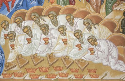 Apokalypse. Orthodoxe Kirche Saint-Antoine-le-Grand, Saint-Laurent-en-Royans, Frankreich von Unbekannt