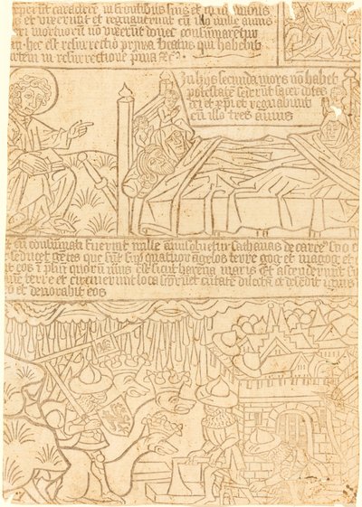 Apokalypse des Johannes, Blatt 42, um 1465 von Unbekannt