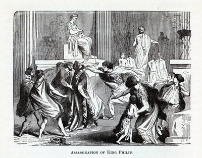 Ermordung von König Philipp, 1882 von Unbekannt