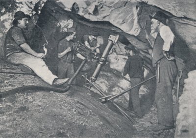 Bei der Arbeit in einer viktorianischen Goldmine, 1923 von Unbekannt