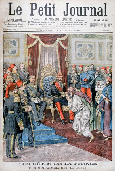Audienz bei Muhammad IV. al-Hadi, dem Bey von Tunis, 1904 von Unbekannt
