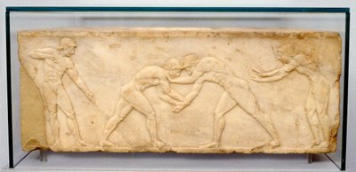 Basrelief-Fries von Ringern, ca. 500 v. Chr. von Unbekannt