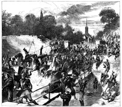 Schlacht von Sedan, Frankreich, Deutsch-Französischer Krieg, 1. September 1870, ca. 1880 von Unbekannt