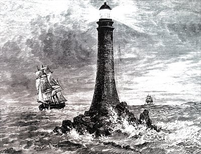 Bell Rock Leuchtturm in einem Sturm von Unbekannt