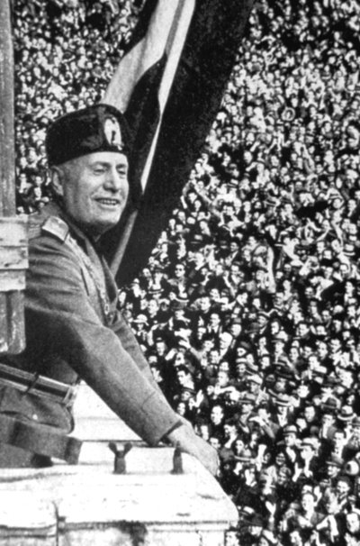 Benito Mussolini 1883-1945, italienischer faschistischer Diktator von Unbekannt