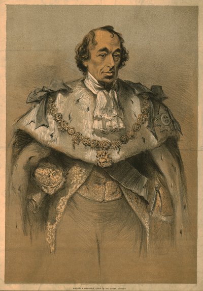 Benjamin Disraeli, um 1870 von Unbekannt