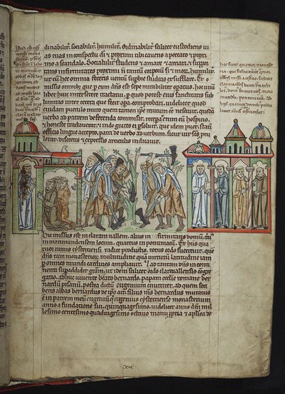 Bernhard von Clairvaux sendet Mönche zu Tochterhäusern, Zisterziensermönche, 1249-1250 von Unbekannt