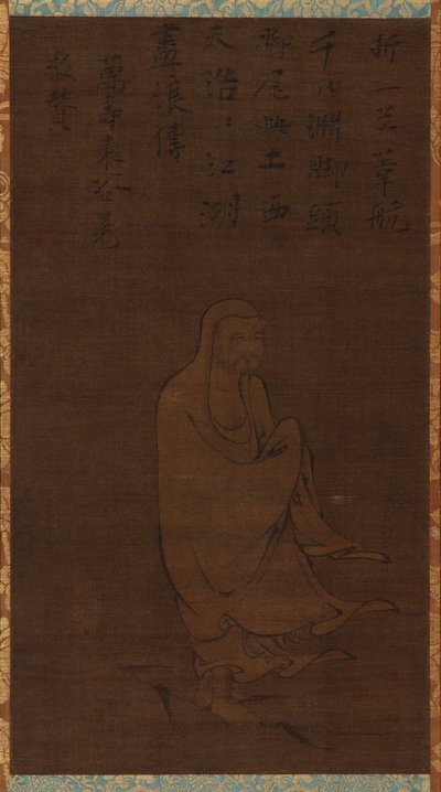 Bodhidharma überquert den Yangzi auf einem Schilfrohr, 15. Jahrhundert von Unbekannt
