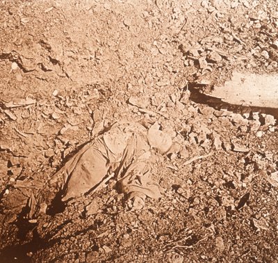 Leiche eines toten Soldaten, Verdun, Nordfrankreich, um 1914-1918 von Unbekannt