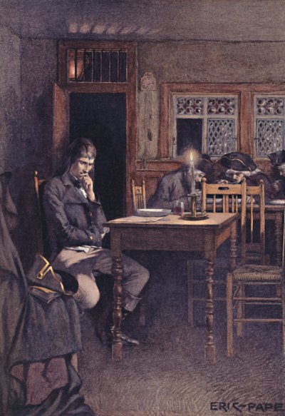 Bonaparte im Jahr 1792 als Besucher eines Sechs-Sous-Restaurants in Paris von Unbekannt