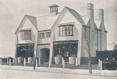 Bournville: Zwei der Dorfläden, von WA Harvey, ca. 1900-1902 von Unbekannt