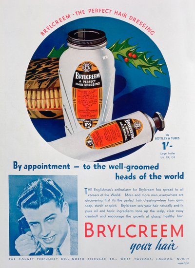 Brylcreem-Werbung, 1938 von Unbekannt