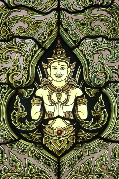 Buddha (Buntglasfenster) von Unbekannt