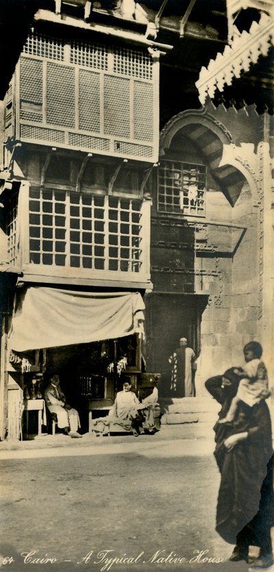 Kairo - Ein typisches einheimisches Haus, ca. 1918-1939 von Unbekannt