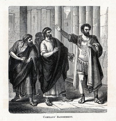 Verbannung des Camillus, 1882 von Unbekannt