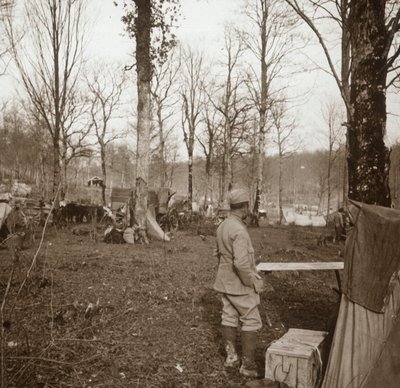 Lager, Genicourt, Nordfrankreich, um 1914-1918 von Unbekannt