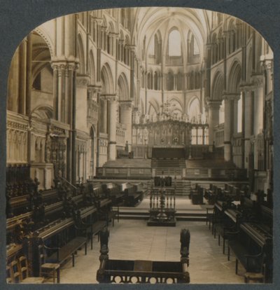 Canterbury Cathedral - Innenansicht, Canterbury, England, um 1910 von Unbekannt