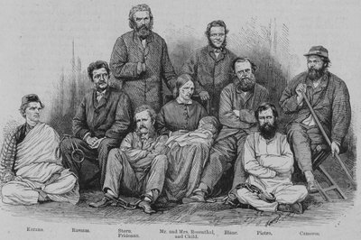 Kapitän Cameron und die anderen abessinischen Gefangenen, um 1864 von Unbekannt
