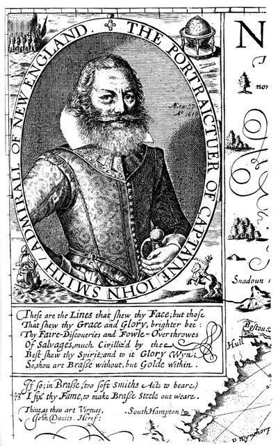 Kapitän John Smith, Virginia-Kolonist, 1624, 1893 von Unbekannt