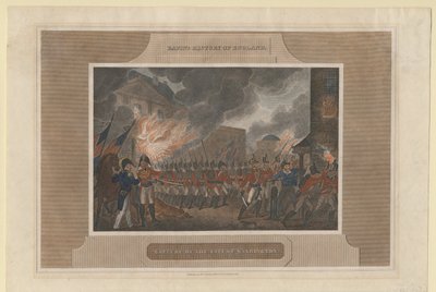Eroberung und Verbrennung der Stadt Washington von Unbekannt