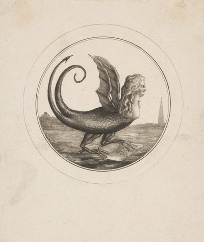 Karikatur, die Marie Antoinette als Drachen zeigt, 18. Jahrhundert von Unbekannt