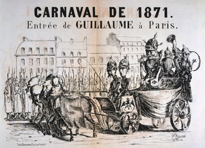Karneval von 1871, Wilhelm I. von Preußen betritt Paris, Februar 1871 von Unbekannt