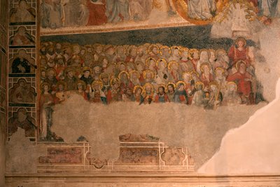 Kathedrale (Catedral de Santa María). Der Kreuzgang. Die Kapelle (San Blas). Wandmalereien. von Unbekannt