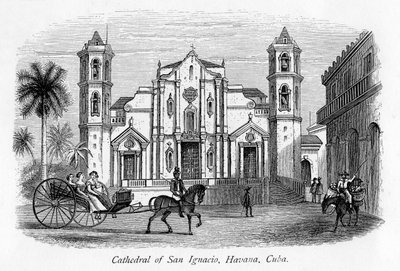 Kathedrale von San Ignacio, Havanna, Kuba, 19. Jahrhundert von Unbekannt